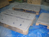 Newly repainted M1 cell counterweights